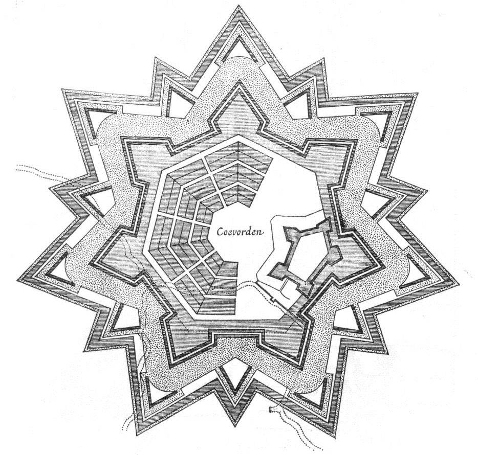 Fortification plan of Coeverden in the Netherlands (credit: Newberry Library Chicago)